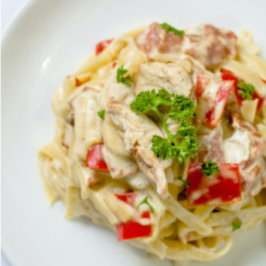 カニクリームパスタ