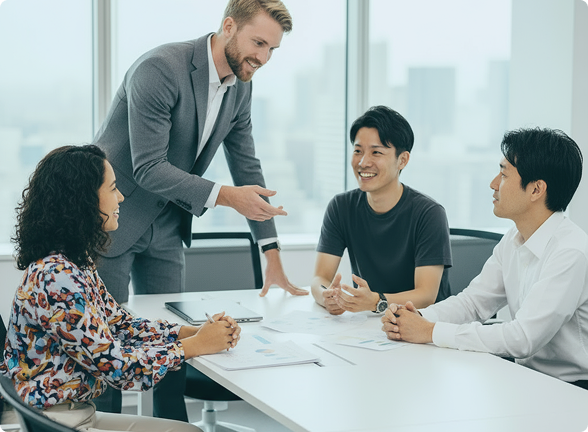 レクチャーを受ける風景