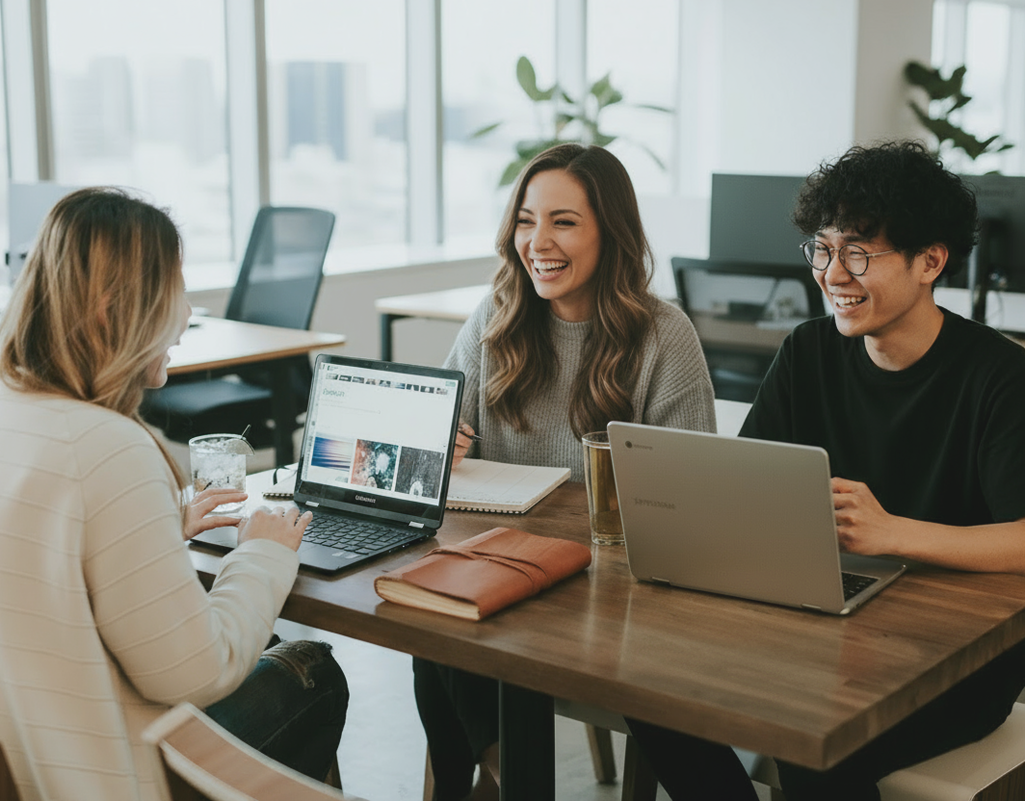 ２人のミーティング風景